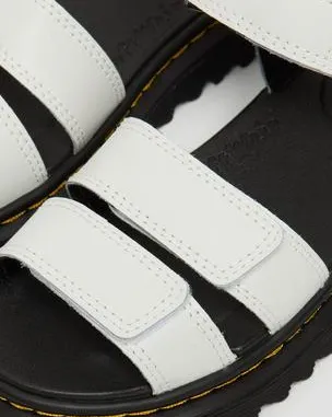 Sandalias Klaire de piel con tiras para junior in Blanco