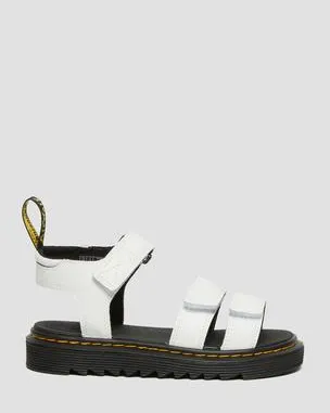 Sandalias Klaire de piel con tiras para junior in Blanco