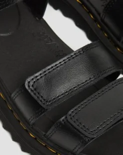 Sandalias Klaire de piel con tiras para junior in Negro