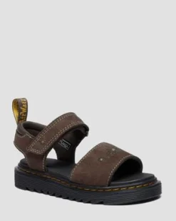 Sandalias Marlowe Flower de Nubuck para junior in Marrón Oscuro