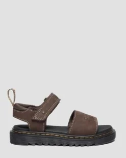 Sandalias Marlowe Flower de Nubuck para junior in Marrón Oscuro