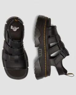 Sandalias Mattison con 3 tiras in Negro