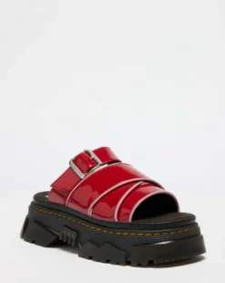 Sandalias Mattison de charol in Rojo Escarlata
