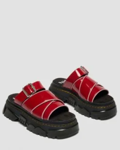 Sandalias Mattison de charol in Rojo Escarlata