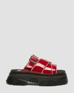 Sandalias Mattison de charol in Rojo Escarlata