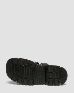 Sandalias Mattison de piel Hair On dálmata in Crema & Negro