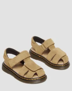 Sandalias Moby II de ante Bronx cámel para niños in Ambrato