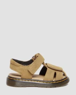 Sandalias Moby II de ante Bronx cámel para niños in Ambrato