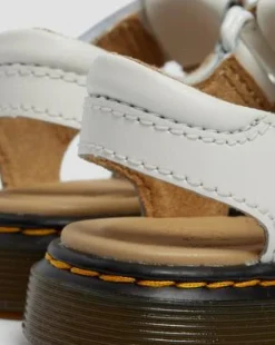 Sandalias Moby II para niños de piel con tiras con velcro in Blanco