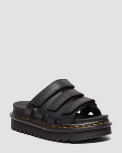 Sandalias Raine de piel Athena in Negro
