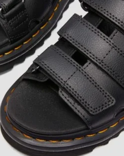Sandalias Raine de piel Athena in Negro