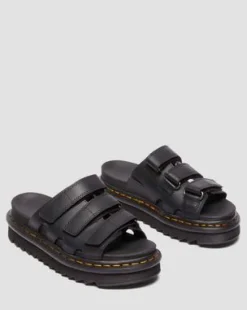Sandalias Raine de piel Athena in Negro