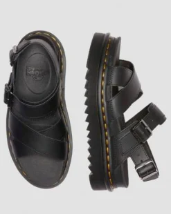 Sandalias Voss li de piel Athena in Negro