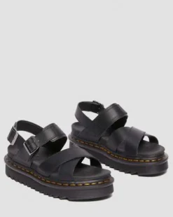 Sandalias Voss li de piel Athena in Negro