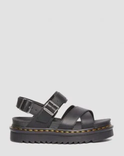 Sandalias Voss li de piel Athena in Negro