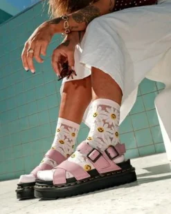 Sandalias Voss li de piel Athena in Rosa Empolvado
