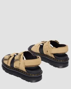 Sandalias Zebzag de ante in Ambrato