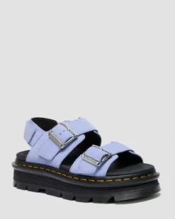 Sandalias Zebzag de ante in Azul Aciano