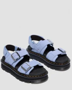 Sandalias Zebzag de ante in Azul Aciano