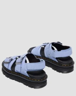 Sandalias Zebzag de ante in Azul Aciano