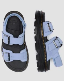 Sandalias Zebzag de ante in Azul Aciano