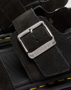 Sandalias Zebzag de ante in Negro