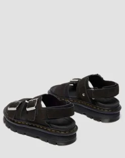 Sandalias Zebzag de ante in Negro