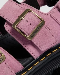 Sandalias Zebzag de ante in Rosa Empolvado