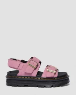 Sandalias Zebzag de ante in Rosa Empolvado