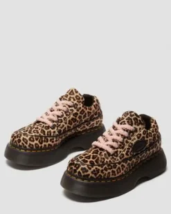 Zapato Buzz de leopardo con 5 ojales in Leopardo