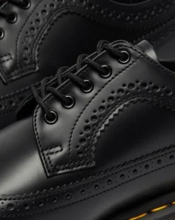 Zapatos Blucher 3989 de piel Smooth calada in Negro