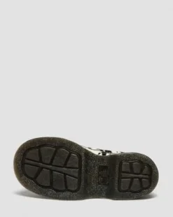 Zapatos Buzz de 5 ojales de piel Hair On con estampado de dálmata in Crema & Negro