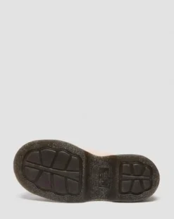 Zapatos Buzz de piel con 5 ojales in Rosa Polvo