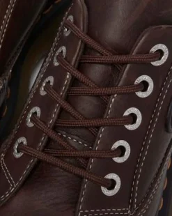 Zapatos Buzz de piel Grizzly con 5 ojales in Marrón Oscuro