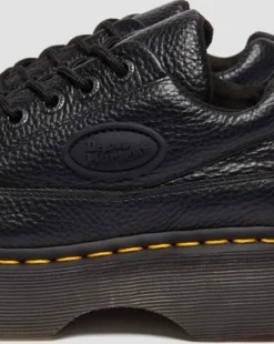 Zapatos Buzz de piel Milled Nappa con 5 ojales in Negro