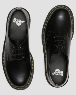 Zapatos con plataforma 1461 Quad de piel Smooth in Negro
