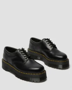 Zapatos con plataforma 8053 Quad de piel Smooth in Negro