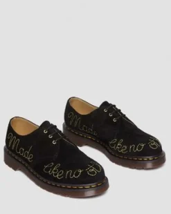 Zapatos 1461 de ante Desert Oasis in Negro