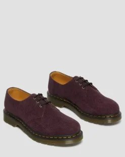 Zapatos 1461 de pana in Granate