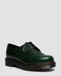 Zapatos 1461 de piel Buckingham in Verde Dm's