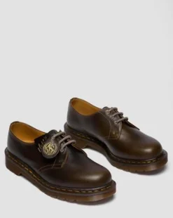 Zapatos 1461 de piel Classic Calf in Gris Sepia
