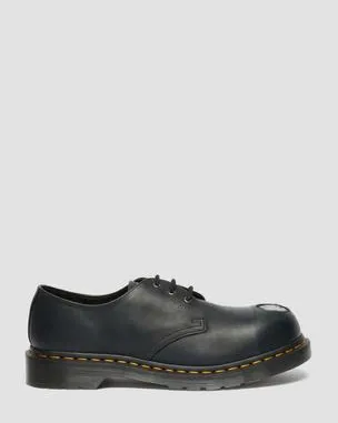 Zapatos 1461 de piel con puntera de acero in Negro