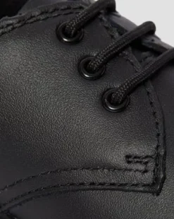 Zapatos de piel para adolescentes 1461 in Negro