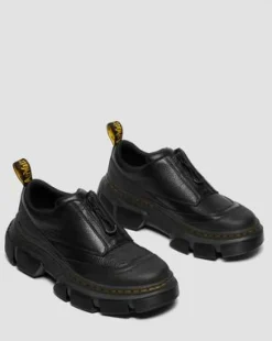 Zapatos DMXL Zip de piel in Negro