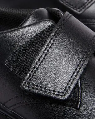 Zapatos Kamron de piel con tiras para junior in Negro