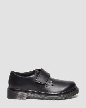 Zapatos Kamron de piel con tiras para junior in Negro