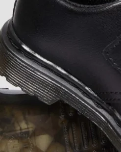Zapatos Kamron para niños de piel con tiras in Negro