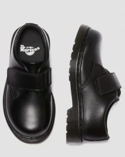 Zapatos Kamron para niños de piel con tiras in Negro