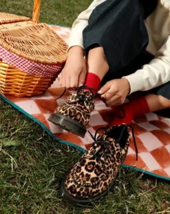 ZAPATOS LOWELL CON ESTAMPADO DE LEOPARDO Y PUNTERA DE MOCASÍN in Leopardo