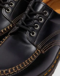 Zapatos Lowell Moc Toe de piel in Negro